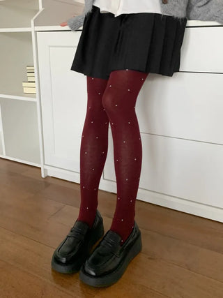 Stretchy Cotton Pattern All-Season Tights, Leggings, Footed Panties, Stockings Collection