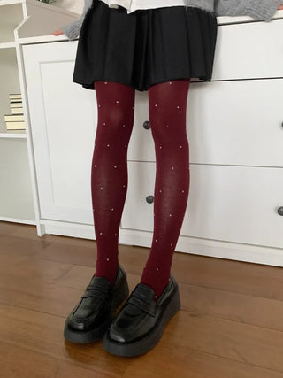 Stretchy Cotton Pattern All-Season Tights, Leggings, Footed Panties, Stockings Collection
