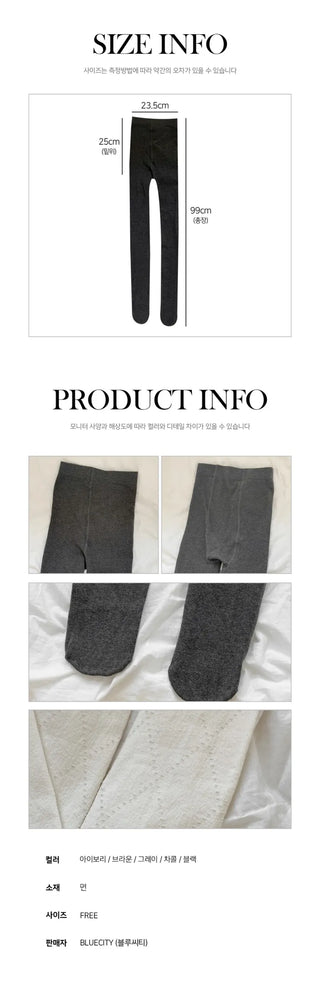 Stretchy Cotton Pattern All-Season Tights, Leggings, Footed Panties, Stockings Collection