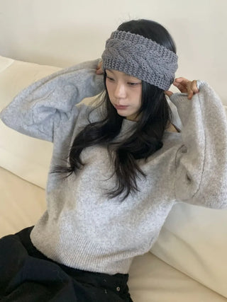 Popular Best-Selling Thick Cable Knit Wide Hairband Collection