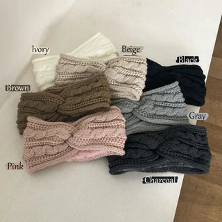 Popular Best-Selling Thick Cable Knit Wide Hairband Collection