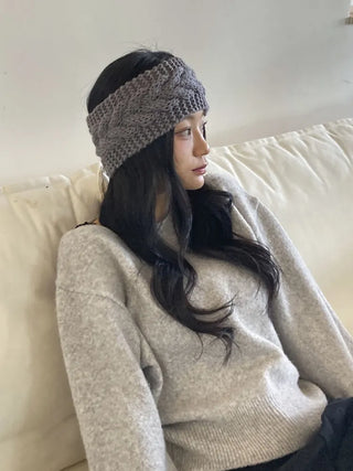 Popular Best-Selling Thick Cable Knit Wide Hairband Collection
