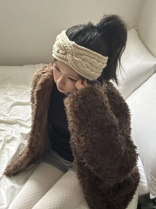 Popular Best-Selling Thick Cable Knit Wide Hairband Collection