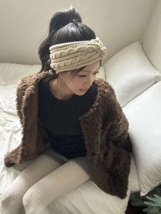 Popular Best-Selling Thick Cable Knit Wide Hairband Collection
