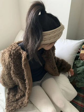 Popular Best-Selling Thick Cable Knit Wide Hairband Collection