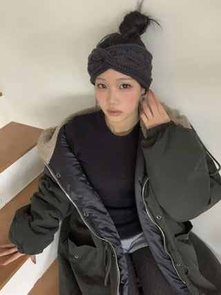 Popular Best-Selling Thick Cable Knit Wide Hairband Collection