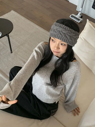 Popular Best-Selling Thick Cable Knit Wide Hairband Collection