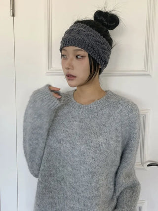 Popular Best-Selling Thick Cable Knit Wide Hairband Collection