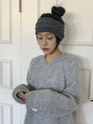 Popular Best-Selling Thick Cable Knit Wide Hairband Collection
