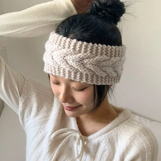 Popular Best-Selling Thick Cable Knit Wide Hairband Collection