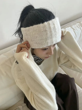 Popular Best-Selling Thick Cable Knit Wide Hairband Collection