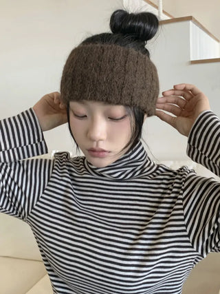 Popular Best-Selling Thick Cable Knit Wide Hairband Collection