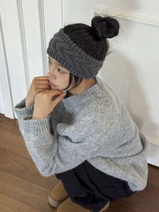 Popular Best-Selling Thick Cable Knit Wide Hairband Collection
