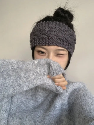 Popular Best-Selling Thick Cable Knit Wide Hairband Collection