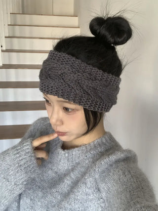 Popular Best-Selling Thick Cable Knit Wide Hairband Collection