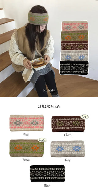 Popular Best-Selling Thick Cable Knit Wide Hairband Collection