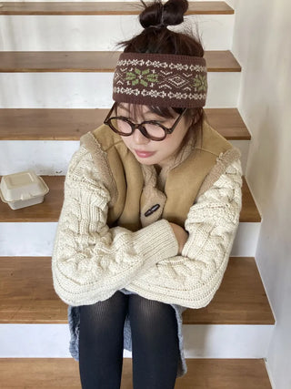 Popular Best-Selling Thick Cable Knit Wide Hairband Collection