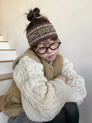 Popular Best-Selling Thick Cable Knit Wide Hairband Collection