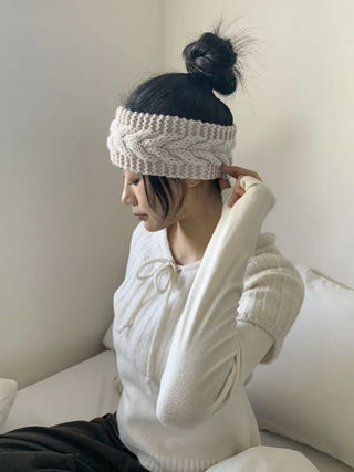 Popular Best-Selling Thick Cable Knit Wide Hairband Collection