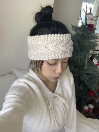 Popular Best-Selling Thick Cable Knit Wide Hairband Collection