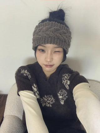 Popular Best-Selling Thick Cable Knit Wide Hairband Collection