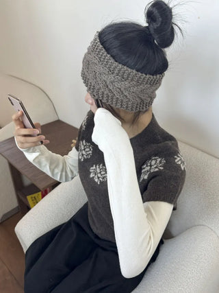 Popular Best-Selling Thick Cable Knit Wide Hairband Collection
