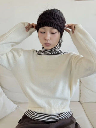 Popular Best-Selling Thick Cable Knit Wide Hairband Collection