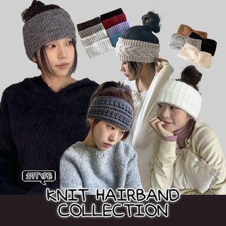 Popular Best-Selling Thick Cable Knit Wide Hairband Collection
