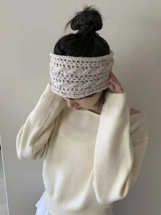 Popular Best-Selling Thick Cable Knit Wide Hairband Collection