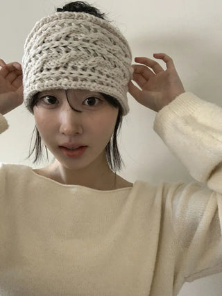 Popular Best-Selling Thick Cable Knit Wide Hairband Collection