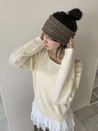 Popular Best-Selling Thick Cable Knit Wide Hairband Collection