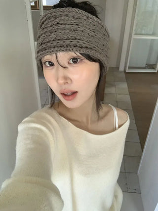 Popular Best-Selling Thick Cable Knit Wide Hairband Collection