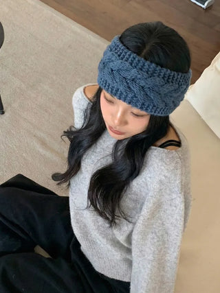 Popular Best-Selling Thick Cable Knit Wide Hairband Collection