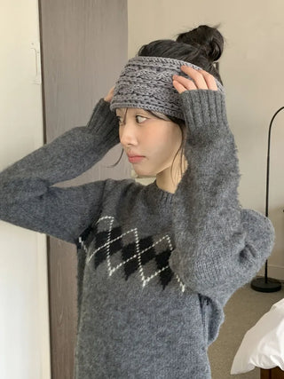 Popular Best-Selling Thick Cable Knit Wide Hairband Collection