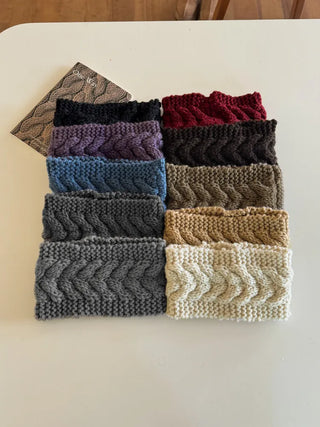 Popular Best-Selling Thick Cable Knit Wide Hairband Collection