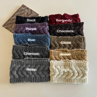 Popular Best-Selling Thick Cable Knit Wide Hairband Collection