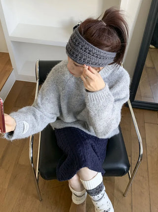 Popular Best-Selling Thick Cable Knit Wide Hairband Collection