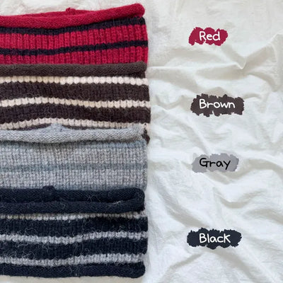 Rolling Striped Knit Bandana Headband
