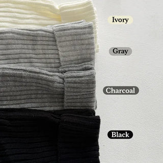 Hoko Ribbed Long Folder Leg Warmers
