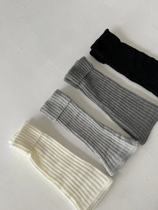 Hoko Ribbed Long Folder Leg Warmers