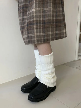 Hoko Ribbed Long Folder Leg Warmers