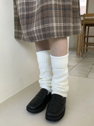 Hoko Ribbed Long Folder Leg Warmers