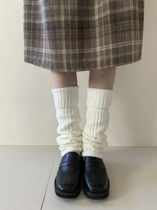 Hoko Ribbed Long Folder Leg Warmers