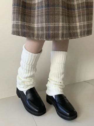 Hoko Ribbed Long Folder Leg Warmers