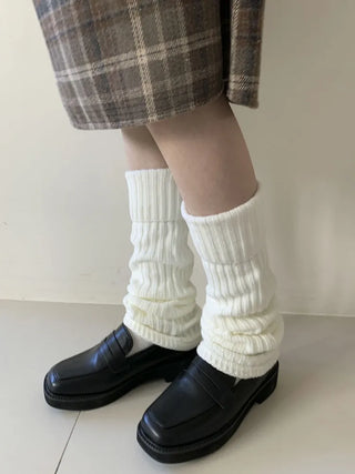 Hoko Ribbed Long Folder Leg Warmers