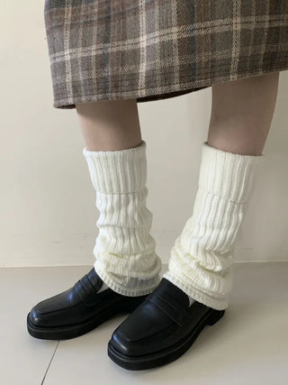 Hoko Ribbed Long Folder Leg Warmers
