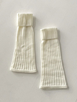 Hoko Ribbed Long Folder Leg Warmers