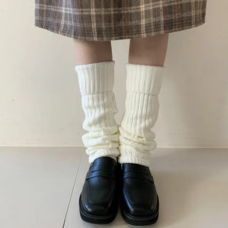 Hoko Ribbed Long Folder Leg Warmers