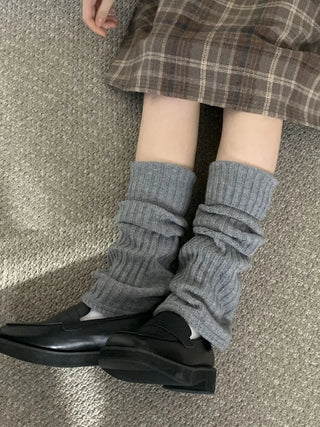 Hoko Ribbed Long Folder Leg Warmers