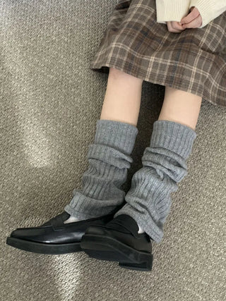 Hoko Ribbed Long Folder Leg Warmers
